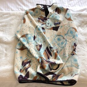 Patagonia fleece jacket with owl print (size: M)
